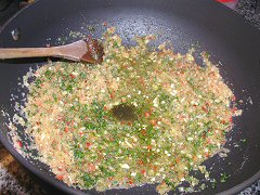 The all’aglione sauce for pici