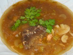 Smoked Trout & Mushroom Soup