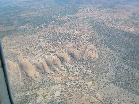 Flying over Mendoza province