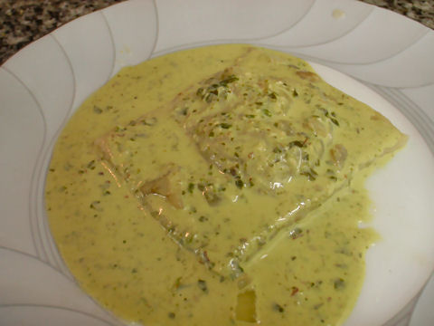 Fish Mushroom Ravioli