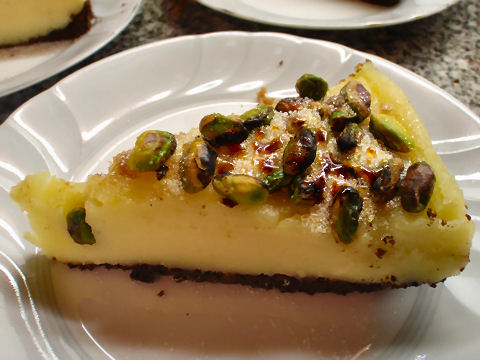 Semolina Pistachio Tart