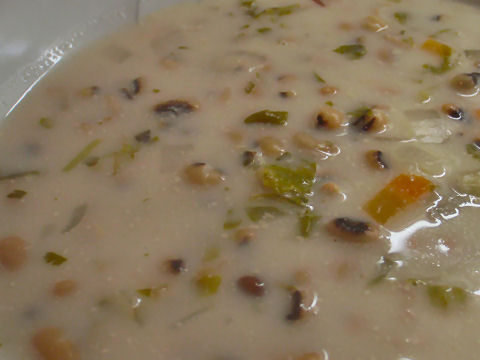 Black Eyed Pea and Coconut Soup