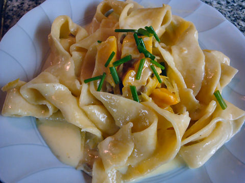 Papardelle with Lemon-Grappa Cream