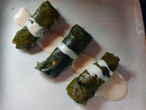 Stuffed Grape Leaves with Taratur