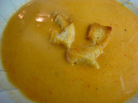 Roasted Tomato-Pepper-Tequila Soup