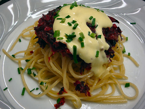 Beetroot fritter