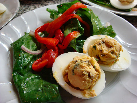 Firecracker Deviled Eggs