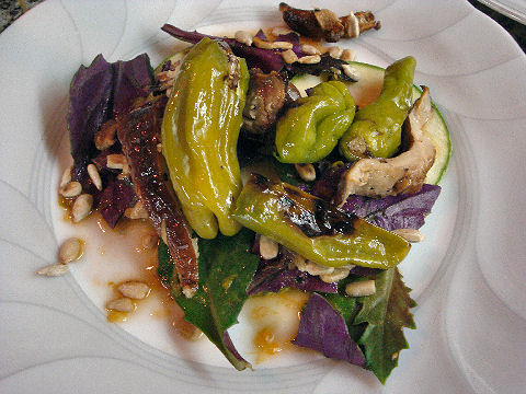 Shiitake & Shishito Salad