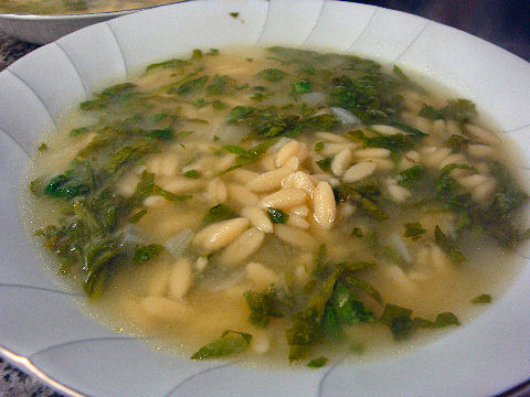 Spinach Orzo Soup