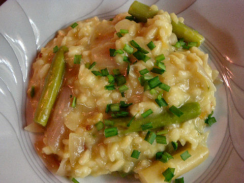 Asparagus Shallot Risotto