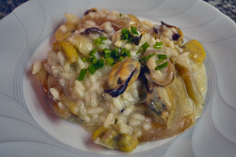 Mussel and Smoked Plantain Risotto