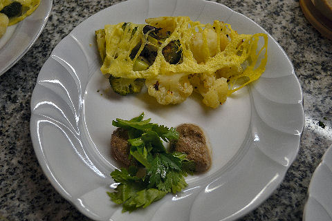 Cauliflower and Broccoli with Tapenade