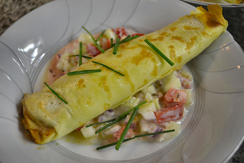 Chettinad Chicken Crepe