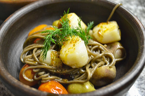 Soba Scallops