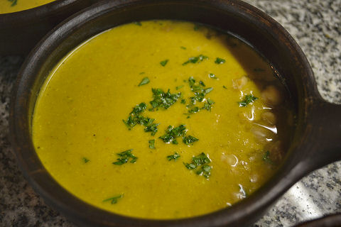 Roasted vegetable soup
