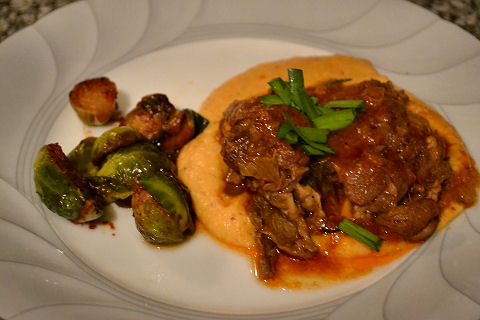 Slow Braised Lamb, Cauliflower Puree