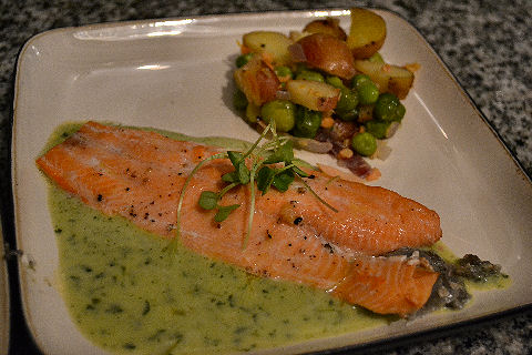 Trout with Salsa Nieve Andina