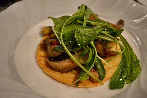 Mixed mushroom galette