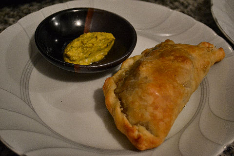 Patagonian mushroom empanada