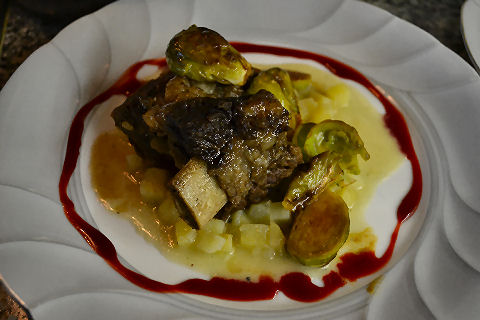 Braised Shortribs with Potato Risotto
