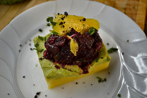 Roasted Beet Causa