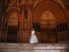 Viviana in front of the Cathedral