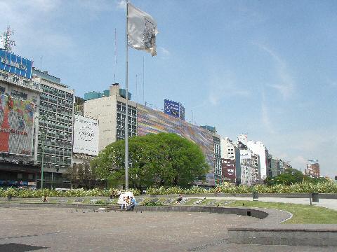 South plaza at the Obelisco