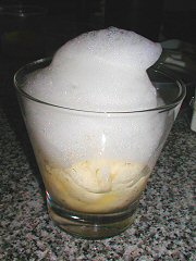 Frozen margarita with salt air