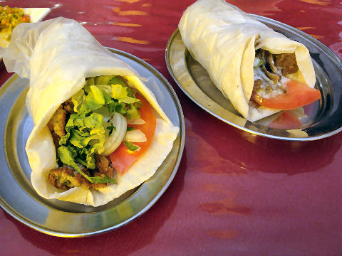 Al Zain - falafel and shawarma sandwiches
