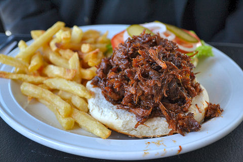 Bar BQ - pulled pork sandwich