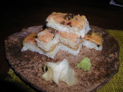 Barmasa - foie gras sushi