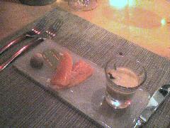 Bar Q - Smoked Salmon with Salmon Roe Vischysoisse