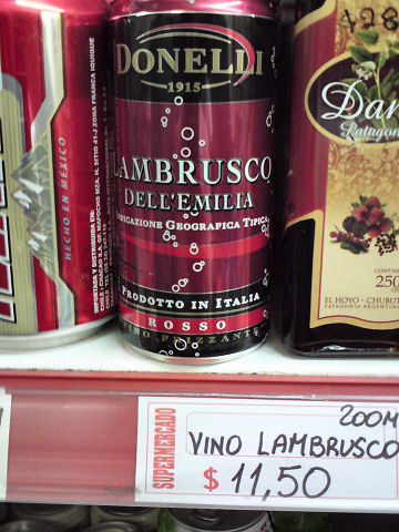 Lambrusco in a can