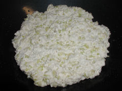 The paste for celery bread