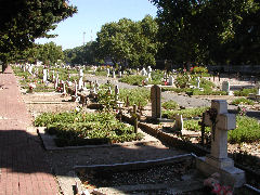 Graveyard in Chacarita cemetery