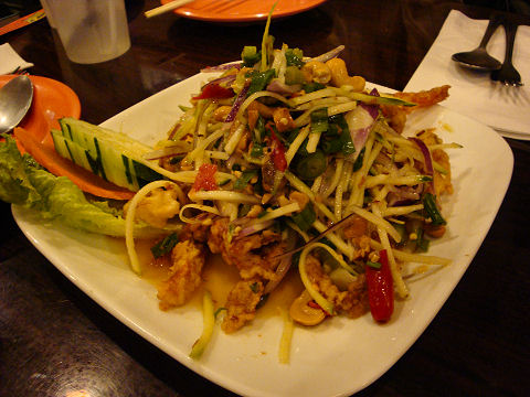 Chao Thai - soft shell crab and mango salad