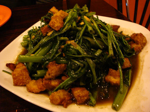 Chao Thai - Morning Glory Sauteed in Soybean Sauce