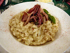 Chere Sophie - chipirone and basil risotto