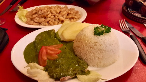 Chimu - pescado en salsa huacatay