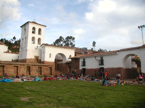 Chinchero church square