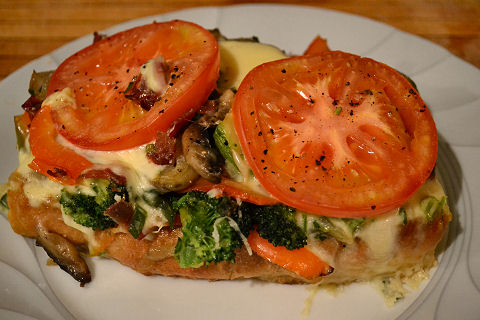 Ciabatta vegetable sandwich