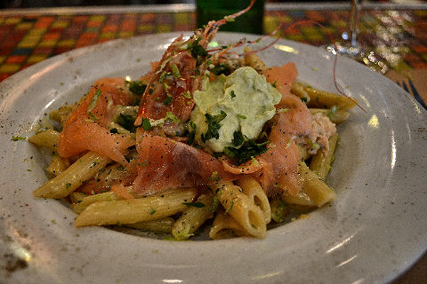 Dada - salmon and prawn pasta