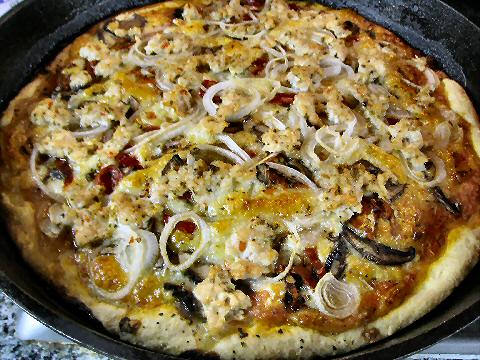 Chicago style pan pizza