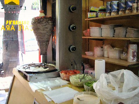 Demashk - the shawarma cook station