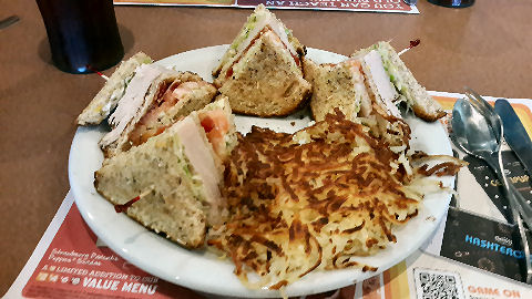 Denny’s club sandwich