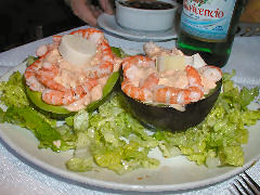 El Trapiche - palta con camarones