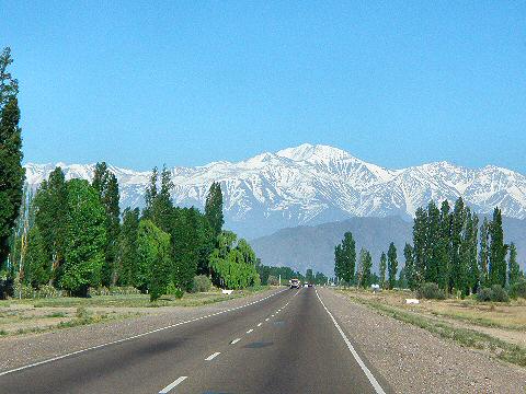 Driving to Vina Cobos