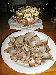 Ermak - bushenina and ensalada rusa