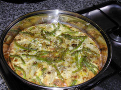 Frittata - all cooked and ready to serve