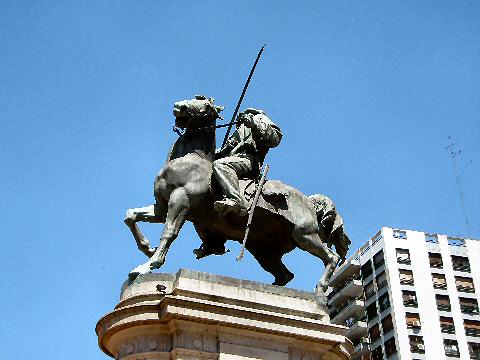 Plaza Italia - Garibaldi Statue